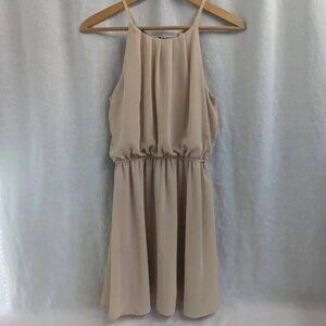 DNA Couture cream mini dress, bridesmaid, summer, women's size Medium  D17